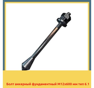 Болт анкерный фундаментный М12х600 мм тип 6.1 в Андижане